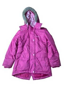 OshKosh B'gosh Girls Pink Winter Parka Jacket - Size 7